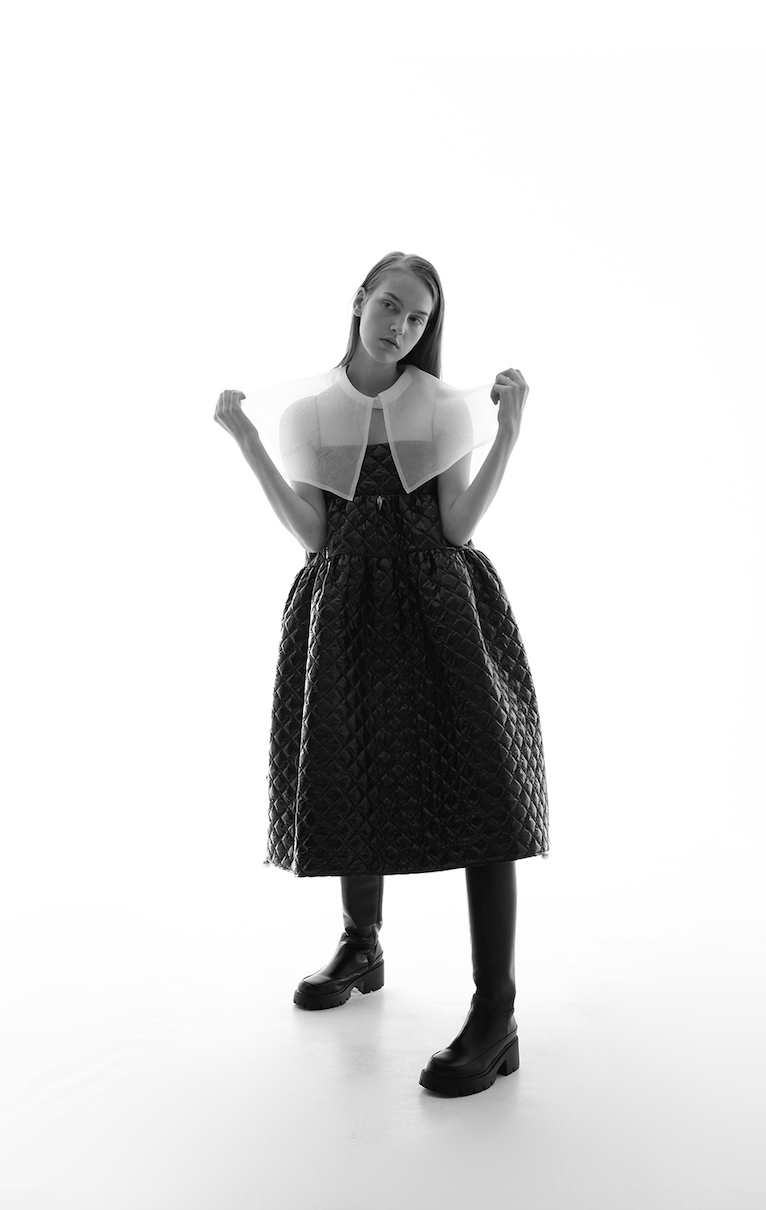 Silk big & wide collar