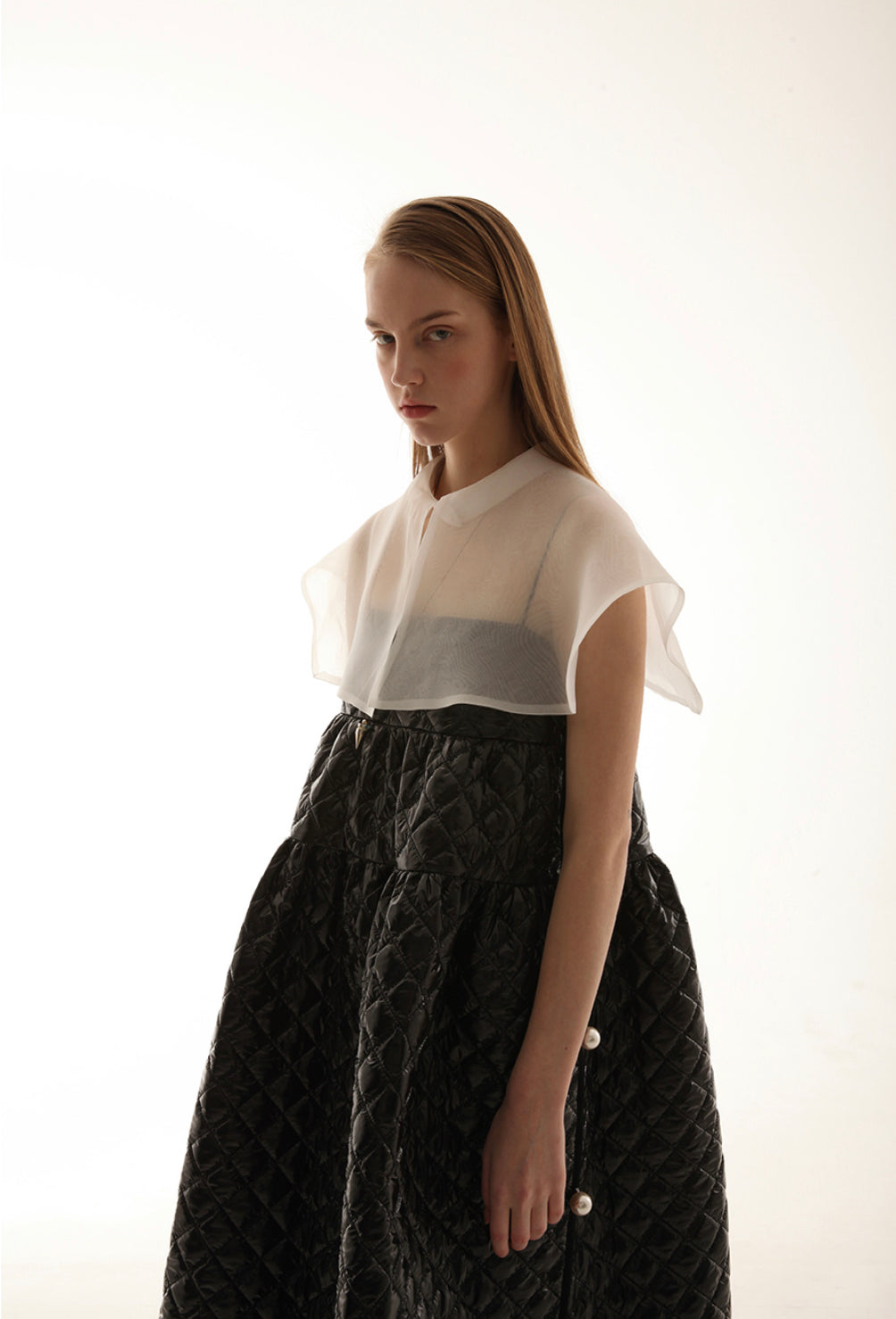 Silk big & wide collar