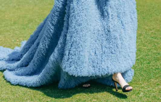 The Bride in a Blue Dress