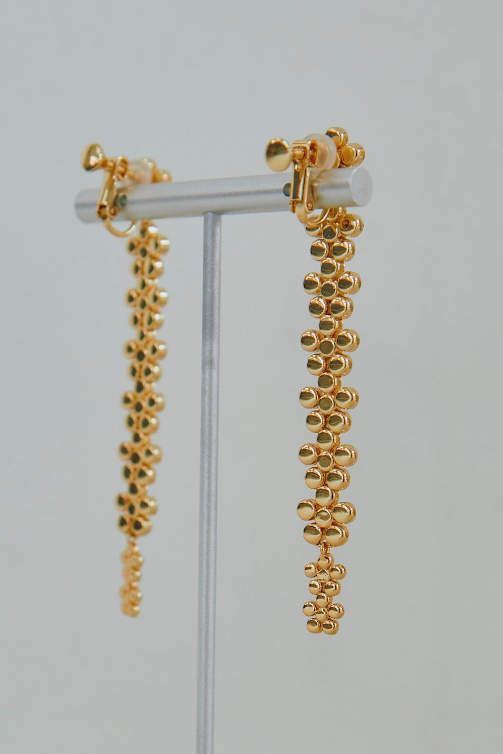 Gold flower earring