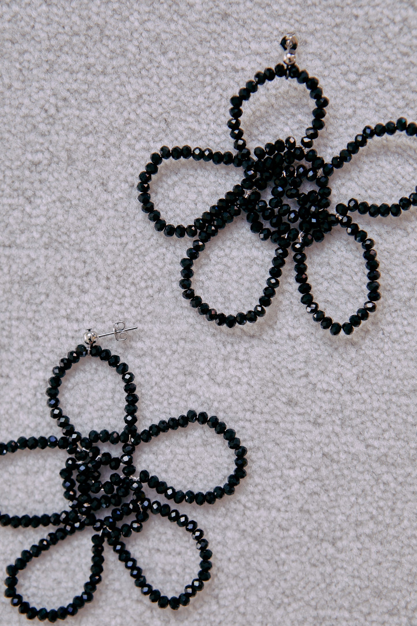 Black flower pierce